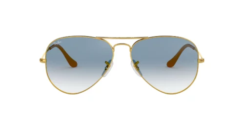 001/3F - Arista Gold frame / Light Blue lenses