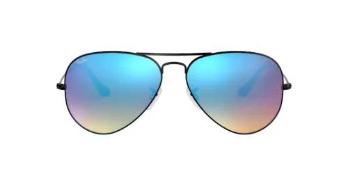 002/4O - Black frame / Blue Flash lenses
