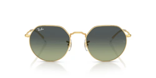 001/BH - Arista Gold frame / Green Vintage lenses