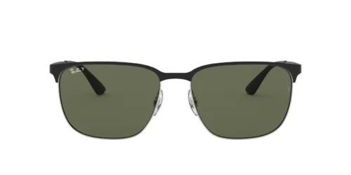 90049A - Black On Silver frame / G-15 Green lenses