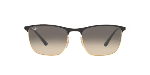 187/32 - Black On Gold frame / Clear Grey lenses