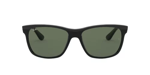 601 - Armação preta / Lentes verdes