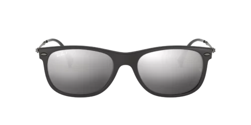 601S82 - Matte Black frame / Gray Mirror Silver Polar lenses