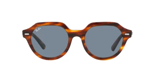 954/62 - Striped Havana frame / Blue lenses