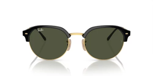 601/31 - Black On Gold frame / Green lenses