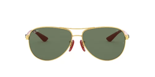 F00871 - Arista Gold frame / Green Classic lenses