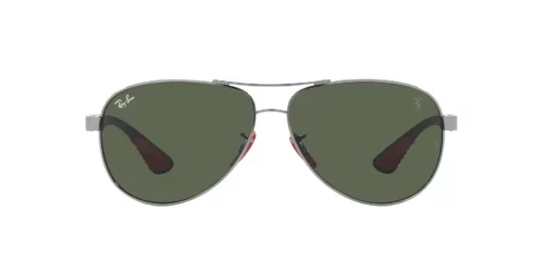 F00171 - Gunmetal frame / DARK GREEN lenses
