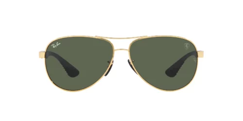 F00871 - Arista Gold frame / DARK GREEN lenses