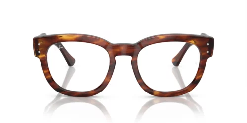 2144 - Striped Havana frame / Clear lenses