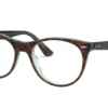 Ray-Ban RX-2185V Top Havana On Green Transp.
