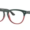 Ray-Ban RX-4471V Dark Green On Transp Light Red