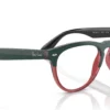 Ray-Ban RX-4471V Dark Green On Transp Light Red