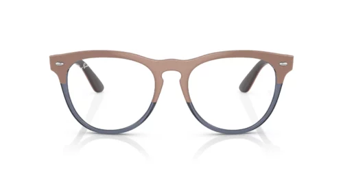 8195 - Beige On Transparent Dark Blue frame / Clear lenses