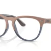 Ray-Ban RX-4471V Beige On Transparent Dark Blue