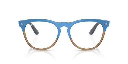 8196 - Azure On Transp Light Brown frame / Clear lenses