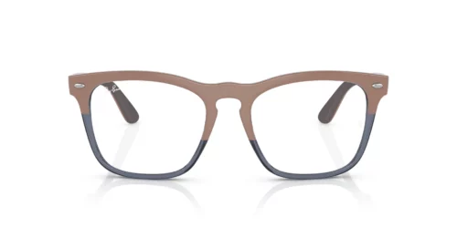 8195 - Beige On Transparent Dark Blue frame / Clear lenses