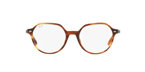 2144 - Striped Havana frame / Clear lenses