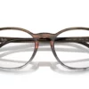 Ray-Ban RX-5417 Pruhované Hnědé Gradient Červené