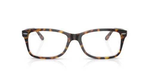 5082 - Havana On Transparent frame / Clear lenses
