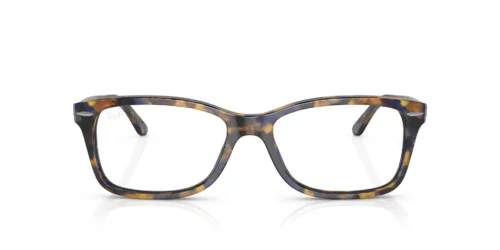 8174 - Yellow & Blue Havana frame / Clear lenses