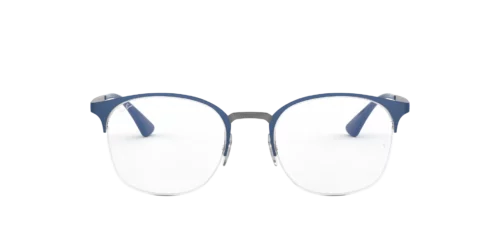 3006 - Gunmetal On Top Matte Blue frame / Clear lenses