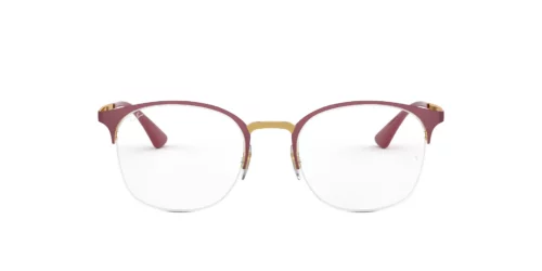 3007 - Matte Bordeaux On Rose Gold frame / Clear lenses