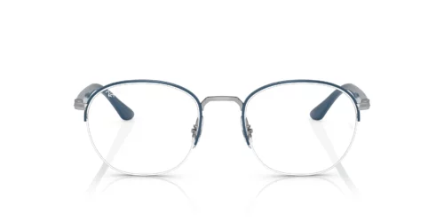 3145 - Blue Vallarta On Silver frame / Clear lenses