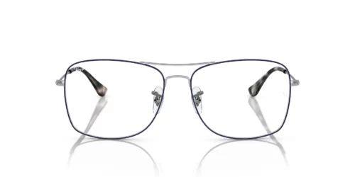2970 - Blue On Silver frame / Clear lenses