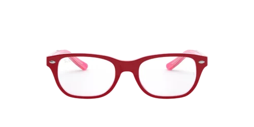 3761 - Trasparent Pink On Top Bordeau frame / Clear lenses