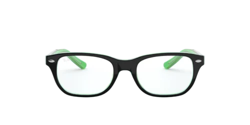 3764 - Green Trasp On Top Black frame / Clear lenses