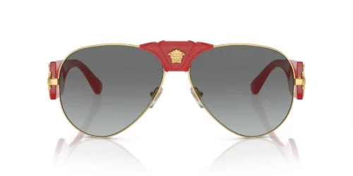 100211 - Gold frame / Light Grey Gradient Dark Grey lenses