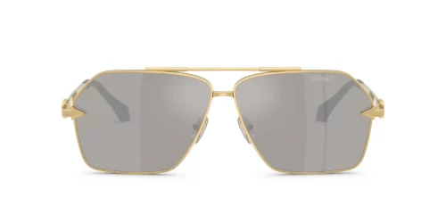10026G - Gold frame / Light Grey Mirror Silver lenses