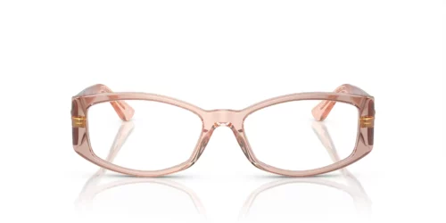 5431 - Persikofärgade, tonad beige bågar / Klara linser