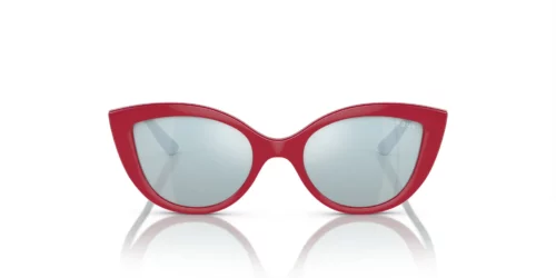 27756J - Top Red frame / Blue Mirror White lenses