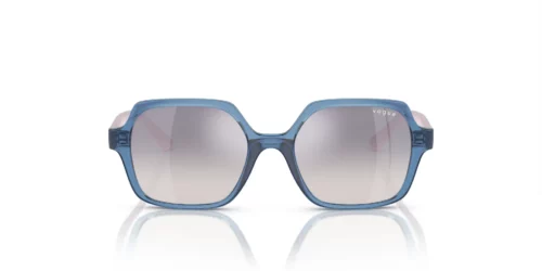 28387B - Transparent Blue frame / Clear Grad Blue Mirr Silver lenses