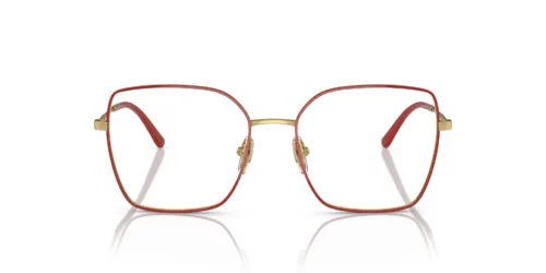 280 - Top Red/Gold frame / Clear lenses