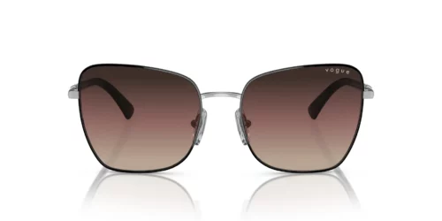 352/E2 - Top Black/Silver frame / Brown Gradient Purple Gradient Black lenses