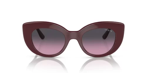 304890 - Armação Bordô completa / Lentes Cinza Degradê Violeta