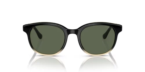 303971 - Top Black Gradient Yellow frame / DARK GREEN lenses