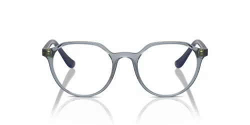 2966 - Monture bleu clair transparent / Verres transparents
