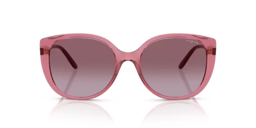 30658H - Armação roxa transparente / Lentes degradê violeta