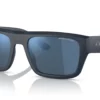 Armani Exchange AX4124SU Matte Blue / Dark Blue Mirror Blue