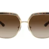 Michael Kors MK1141 Light Gold / Dark Tort Insert / Brown Gradient