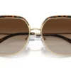 Michael Kors MK1141 Light Gold / Dark Tort Insert / Brown Gradient