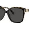 Michael Kors MK2201 Black / Amber Tortoise / Dark Grey Solid