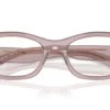 Miu Miu  MU03WV Mauve Transparent Frame