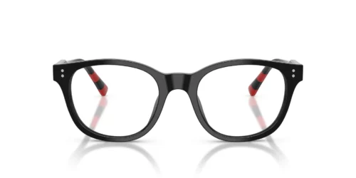 5001 - Montura negra brillante / Lentes transparentes