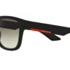 Prada Sport PS03QS Black Rubber / Grey Gradient