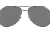 Prada Sport PS52VS Matte Gunmetal / Dark Grey Mirror Blue/Red