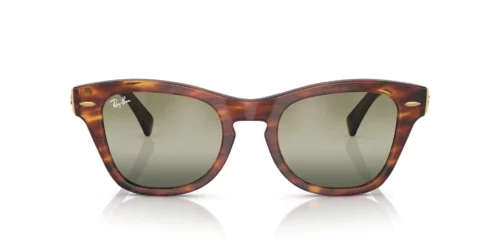 954/G4 - Striped Havana frame / Green lenses